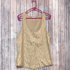 Banana Republic L  tank lace undershirt boho